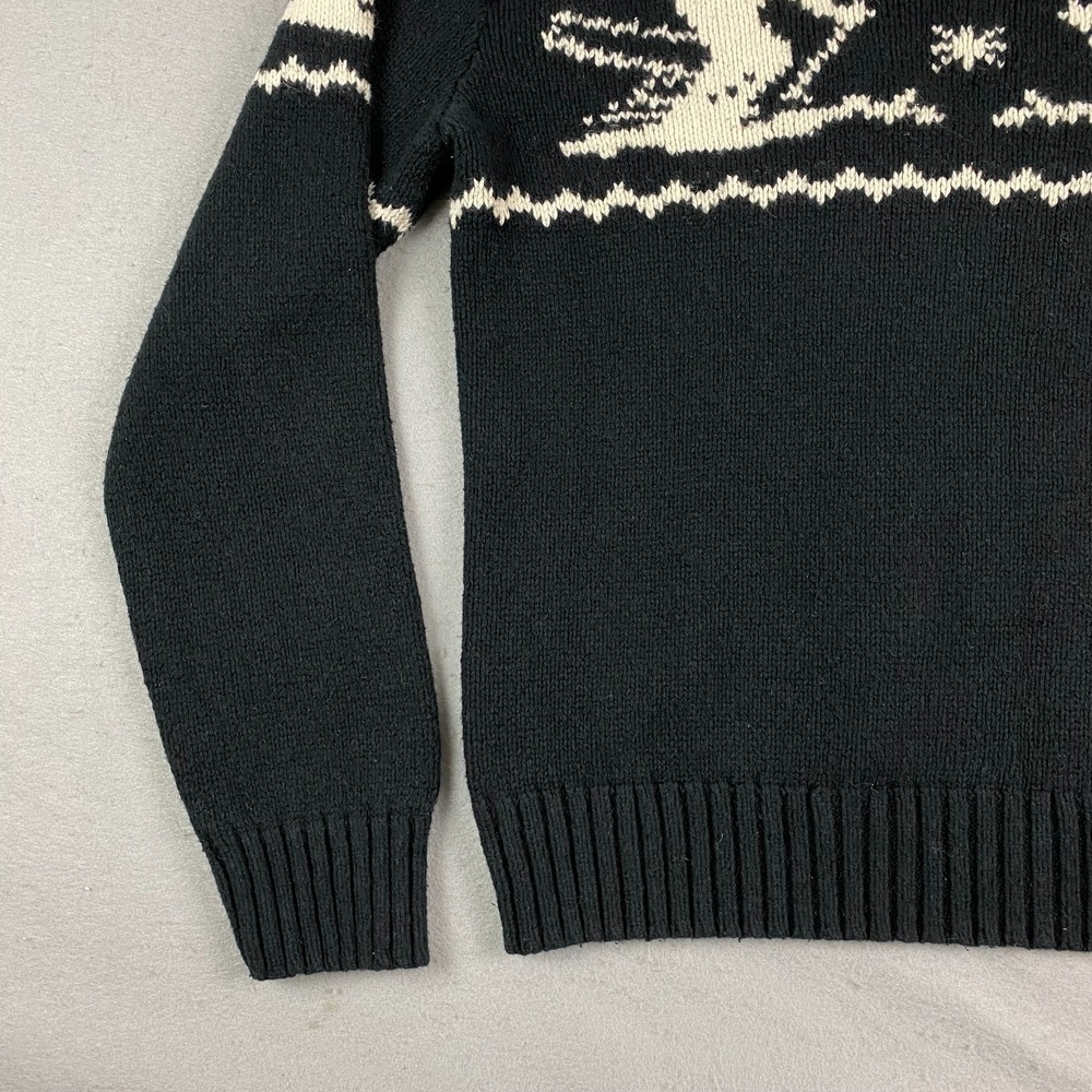 90's Polo Ralph Lauren Cashmere Ski Knit Sweter V Neck Vintage Fits Large - Picture 4 of 13